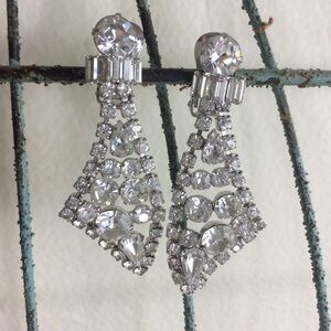 Vintage rhinestone earrings